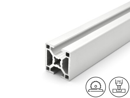 Profilé aluminium 30x30 fente 8 mm