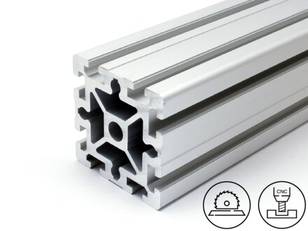 Profilo in alluminio 90x90S (pesante) B tipo con scanalatura 10, 10,34kg/m, taglio da 50 a 6000mm