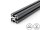 Aluminum Profile Black 40x40L I-Type Groove 8, 1,76kg/m, Customized Cutting 50 to 6000mm