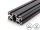 Aluminiumprofil schwarz 40x80L I-Typ Nut 8  (leicht), 3,13kg/m, Zuschnitt 50-6000mm
