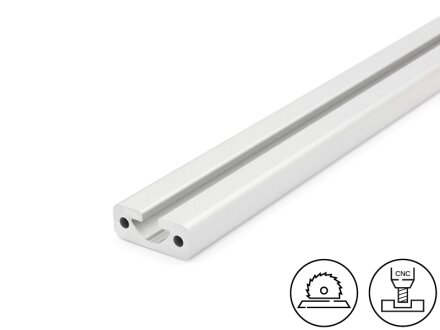 Perfil de aluminio 40x16S (pesado) I tipo ranura 8, 1,18kg/m, corte de 50 a 6000mm