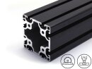 Aluminiumprofil schwarz 80x80L I-Typ Nut 8 (leicht),...