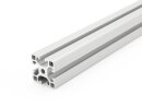 Aluminiumprofil 40x40 L I-Typ Nut 8 (leicht) silber eloxiert Alu Profil - Standardlänge  100mm