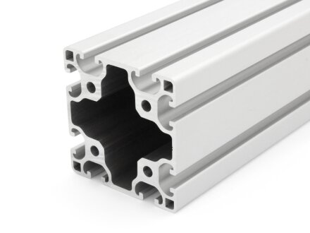 Aluminium profiel 80x80 L I type g 8 licht alu profil zilver  2000mm