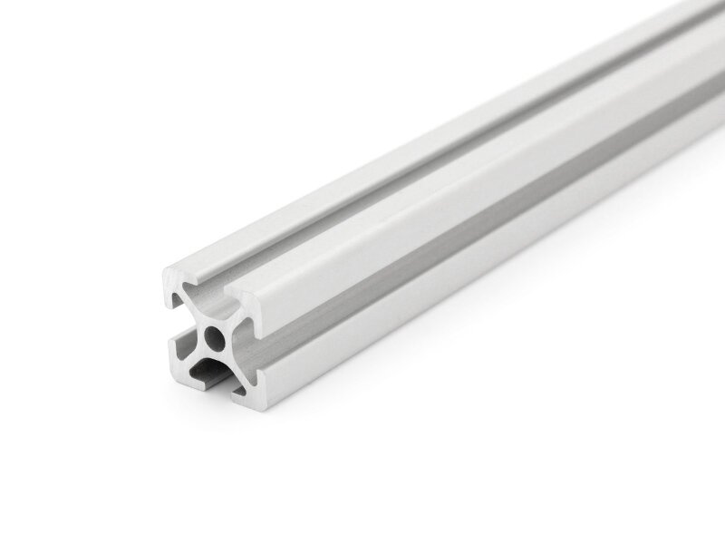Aluminiumprofil 90x90L B-Typ Nut 10 silber eloxiert Alu Profil bis 2m leicht 