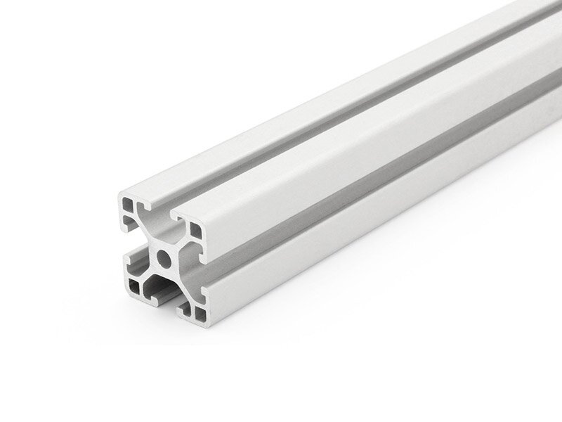 Standardlänge leicht silber eloxiert Aluminiumprofil 30x30L B-Typ Nut 8 