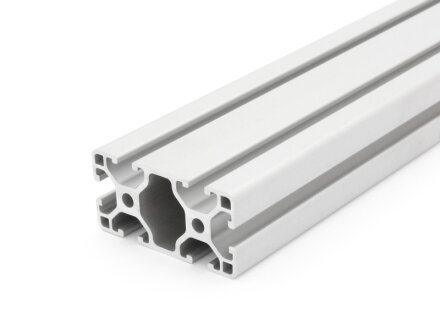 Alu Profilé aluminium 30x60 L type I fente 6 clair argent  500mm