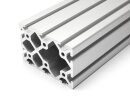 Aluminiumprofil 80x120 S I Typ Nut 8 schwer silber eloxiert Alu Profil - Standardlänge  800mm