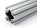 Aluminiumprofil 80x80 S I Typ Nut 8 schwer silber eloxiert Alu Profil - Standardlänge  200mm
