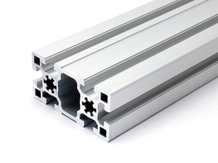 Profilo in alluminio 45x90 S asola tipo B 10 pesante argento