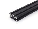 Aluminiumprofil schwarz 30x60 L B Typ Nut 8 leicht Alu Profil - Standardlänge  500mm