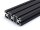 Profilo in alluminio nero 40x120 L asola tipo I 8 luci