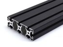 Aluminiumprofil schwarz 40x120 L I Typ Nut 8 leicht Alu Profil - Standardlänge  400mm