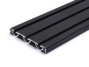 Perfil de aluminio negro 16x120 E tipo I ranura 8 ultraligero  200mm