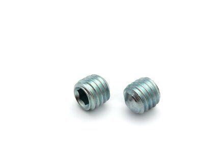 DIN 914 zinc plated screw with hexagon socket and tip, 45H,