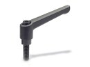 Adjustable clamping lever with externally threaded, 108-SW-M12-63