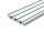 Perfil de aluminio 20x152 S panel tipo I ranur 8 pesado plata  500mm