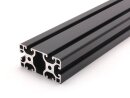 Aluminiumprofil schwarz 40x80 L I Typ Nut 8 leicht Alu Profil - Standardlänge  100mm