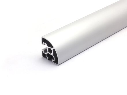 Aluminiumprofil 45x45 L R37,5 B Typ Nut 10 leicht silber eloxiert Alu Profil - Standardlänge