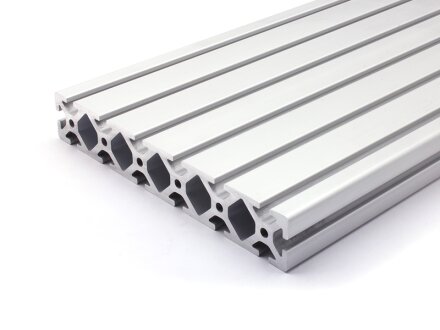 Profilo in alluminio 40x240 S asola tipo I 8 pesante argento