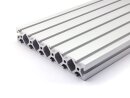 Profilo in alluminio 40x240 S asola tipo I 8 pesante argento  500mm