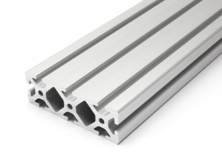 Profilo in alluminio 40x120 S asola tipo I 8 pesante argento