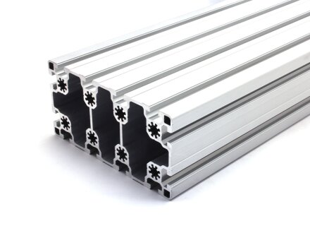 Perfil de aluminio 90x180 L tipo B ranura 10 ligero, plata