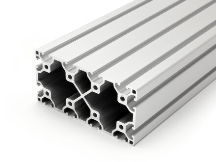 Profilo in alluminio 60x120 L asola tipo I 6 chiaro argento
