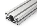 Aluminiumprofil 40x80 E I Typ Nut 8 ultraleicht silber eloxiert Alu Profil - Standardlänge  500mm