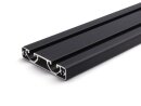 Aluminiumprofil schwarz 80x16 E I Typ Nut 8 ultraleicht Alu Profil - Standardlänge  1200mm