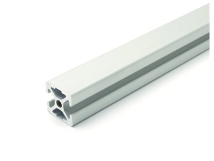 Design Aluminiumprofil 20x20 L 2NV 180° silb. I Typ Nut 5 Alu Profil - Standardlänge