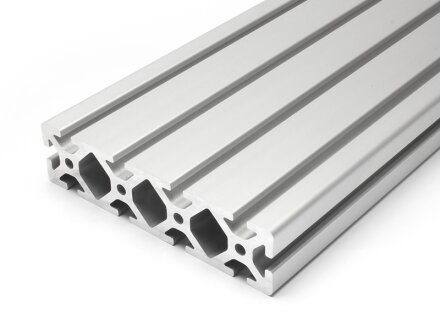 Aluminum profile 40x160 S I type groove 8 heavy silver Alu profile