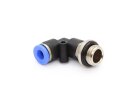 L-in fitting 08 PL-G02, 8mm, G 1/4, with O-ring