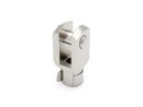 Clevis with spring loaded pins, ISO-Y + joint clip 40, M12x1,25