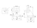 Brida giratoria para cilindro ISO, ISO-SDB 32