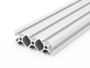 Aluminium profiel 20x60 L I type sleuf 5 licht alu profil zilv  100mm