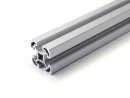 Aluminiumprofil 40x40 L B Typ Nut 10 leicht silber eloxiert Alu Profil - Standardlänge  300mm