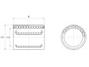 Compact linear ball bearings KH1428-PP