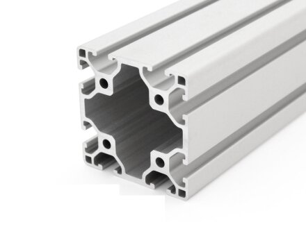 Profilo in alluminio 60x60 L asola tipo I 6 chiaro argento