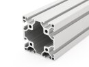 Aluminum profile 60x60 L I type slot 6 light silver Alu  100mm