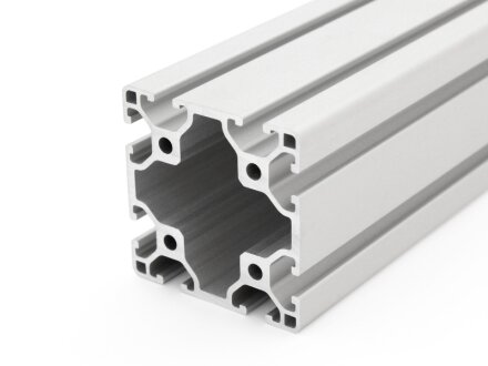 Perfil de aluminio 60x60 L tipo I ranura 6 ligero, plata  200mm