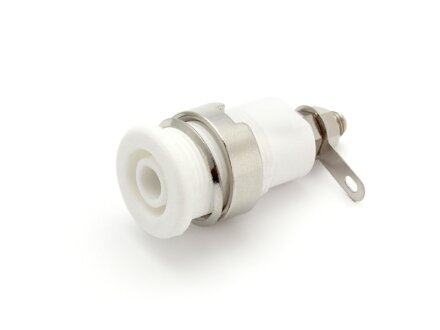 Base de enchufe de seguridad para empotrar, conexión por tornillo, PU 10 piezas, color blanco