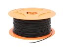 Kabel H05V-K, zwart, 1qmm, ring, lengte naar keuze