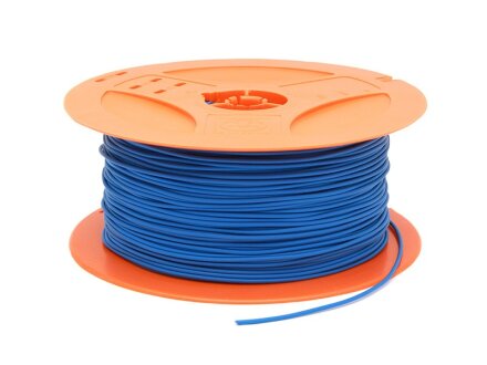 Cable H05V-K, azul, 0.5qmm, anillo, se puede seleccionar la longitud