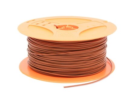 Cable H05V-K, marrón, 0.5qmm, anillo, longitud 2 metros