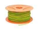 Kabel H05V-K, groen-geel, 1qmm, ring, lengte naar keuze