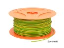 Cable H07V-K, verde-amarillo, 1.5qmm, longitud 1 metro