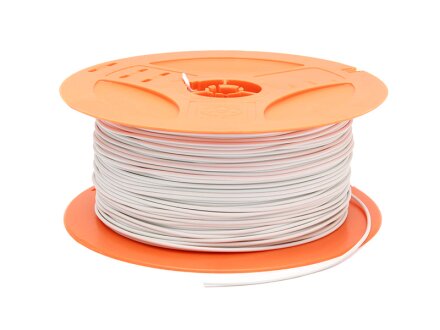 Kabel H05V-K op spoel, 0,5 mm, lengte 250 meter, kleur wit