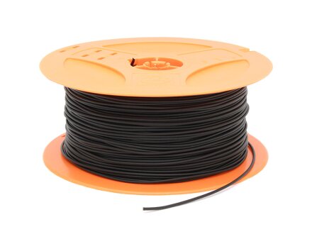 Kabel H05V-K op spoel, 0,75mm2, lengte 250 meter, kleur zwart