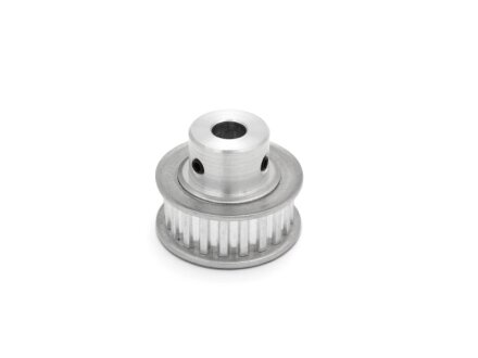 T5 timing pulley 10mm wide - 20 teeth, bore 8.00mm H7 with clamping screws